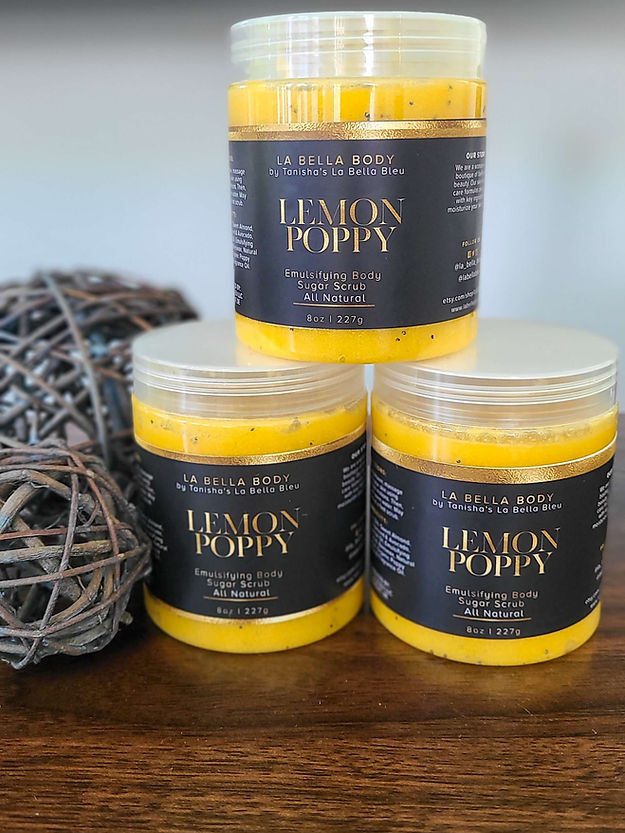 Lemon Poppy Emulsified Body Sugar Scrub