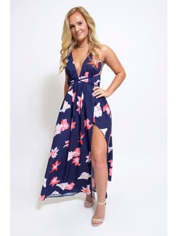 Gregarious Goddess High Split Maxi Dress