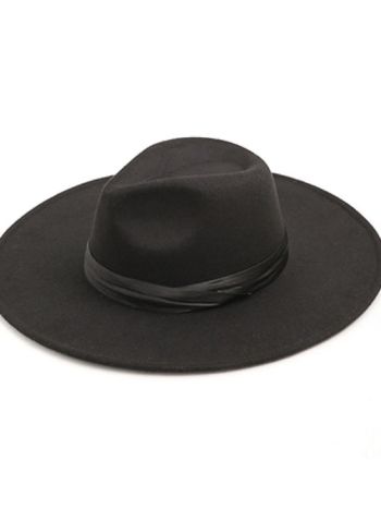 Crossed Satin Band Fedora